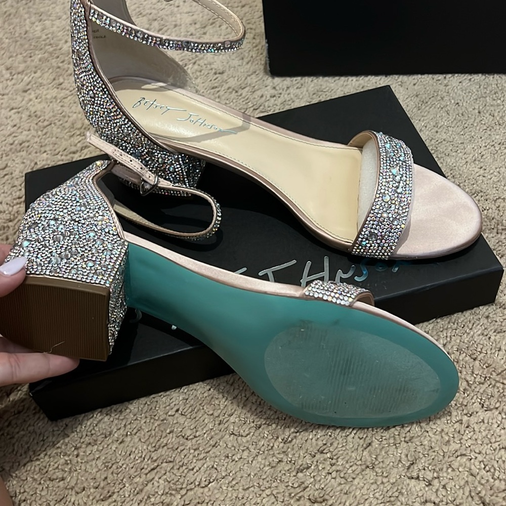 Betsey Johnson Mari Champagne Heels